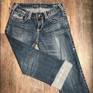 CAPRI JEANS 👖COWGIRL TUFF CO SIZE 28
